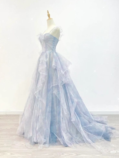 Dreamy A-line Tulle Prom Dress,A-line Princess Dress Y4658