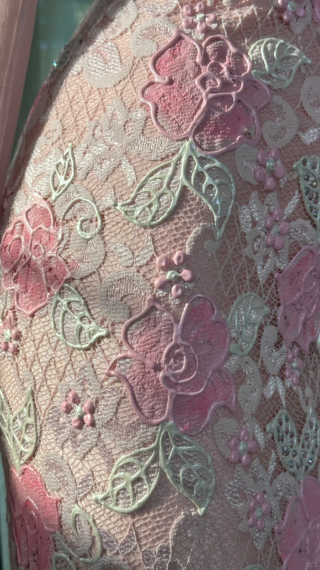 Pretty Pink V Neck Lace Floral Sheath Long Evening Dress Backless Long Birthday Party Gown SP665