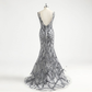 Incredible Luxury Gray O Neck Sexy Mermaid Formal Evening Dress Y6670