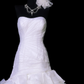 Gorgeous Strapless White Long Mermaid Ruffles Pleated Wedding Dress Bridal Dress Y9852