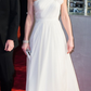 Elegant White One Shoulder Tulle Prom Dress,Formal Evening Dress Y8198