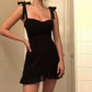 Cute Black Chiffon Sheath Short Party Dress Formal Homecoming Dress SP205
