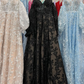 Sparkle Princess Bustier Puff Sleeve Lace Long Prom Dress Detachable Sleeves Evening Dress  Y1805