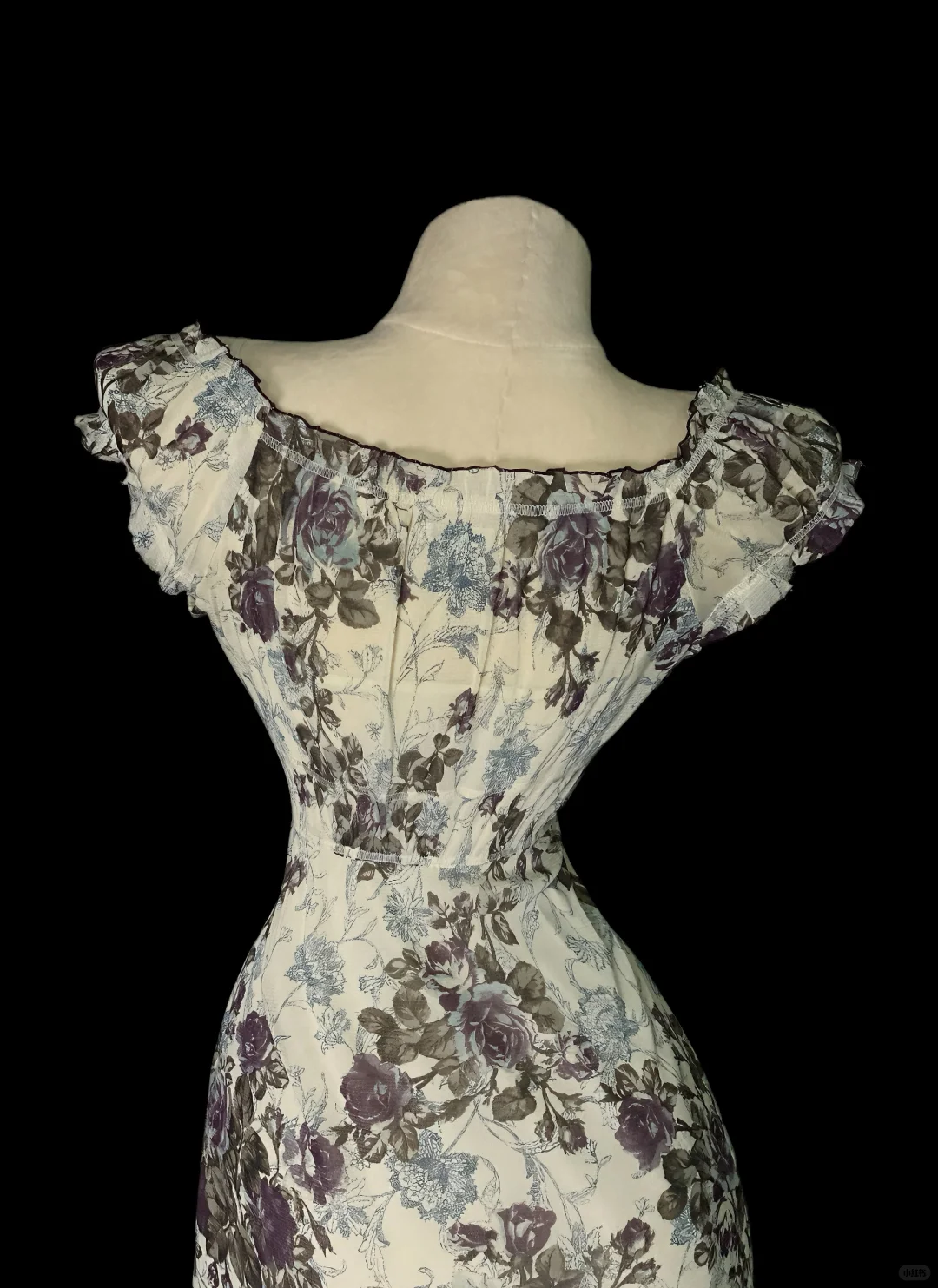 Vintage Sleeveless Chiffon Print Floral Mermaid Long Party Dress Evening Gown SP4043