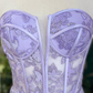 Sweetheart Lavender Butterfly Mermaid Long Prom Dress Y2775