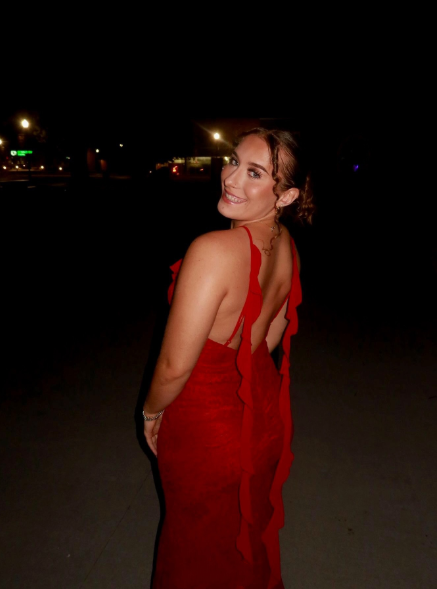 Pretty Spaghetti Straps V Neck Red Lace Backless Mermaid Party Dress Birthday Outfits SP897