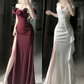 Charming Mermaid Prom Dress With Slit and Off Shoulder Y7344