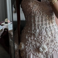 Gorgeous Pink One Shoulder Chiffon Beaded Appliques Mermaid Prom Dress Long Party Dress SP540