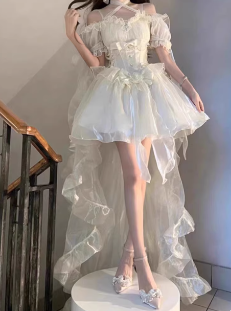 Stunning Green A-line Flower Prom Dress Masquerade Dress Y4810 – Simplepromdress Stunning Green A-line Flower Prom Dress Masquerade Dress Y4810 – Simplepromdress