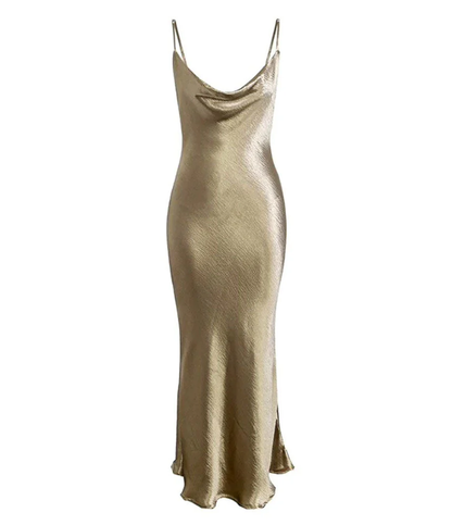 Simple Spaghetti Straps Square Floor Length Prom Dresses Y4231