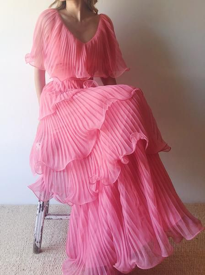 Pink Prom Dress Women Sexy Dresses Elegant Party Dress Y1870
