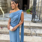 Chic Irregular Neckline Long Prom Dress Formal Party Dress Y2807