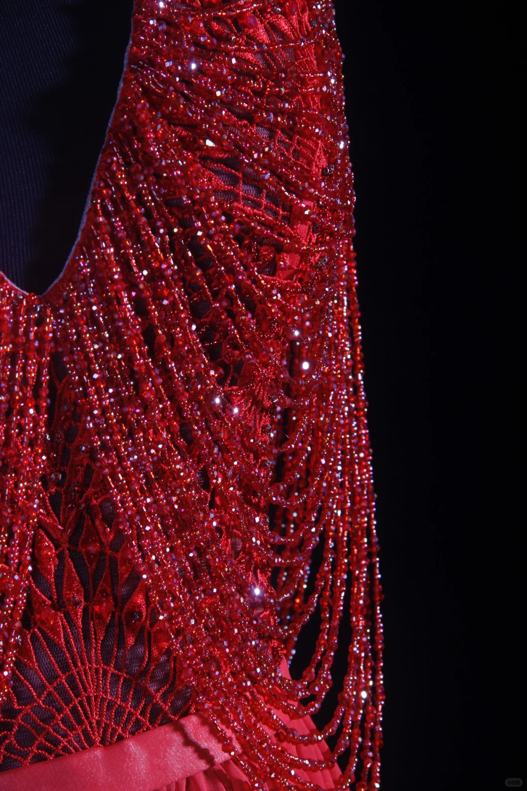Luxurious Sleeveless Red V Neck Chiffon Beaded Tassel Long Party Dress 20th Birthday Outfits SP2156