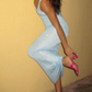 Chic Sequin Sheath Blue Long Prom Dress Evening Dress Y7754