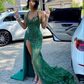 Stunning Green Prom Dress For Black Girls  Y4191