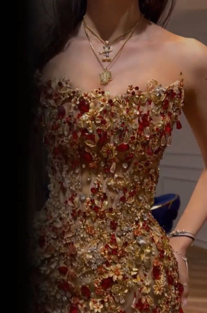 Beautiful Strapless Sequin Beaded Sheath Cocktail Dress Short Graduation Homecoming Dress Y9091
