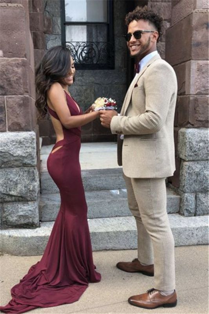 Sexy Backless Mermaid Prom Dress,Senior Prom Dress Y5992