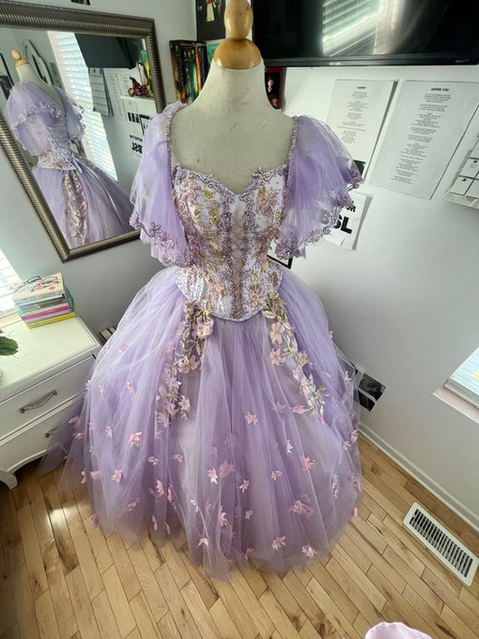 Vintage Purple Quinceanera Dress Ball Gown,Sweet 16 Dress Y6756