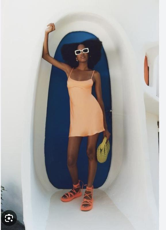 Cute Orange Homecoming Dress Back To School Dress Y2833