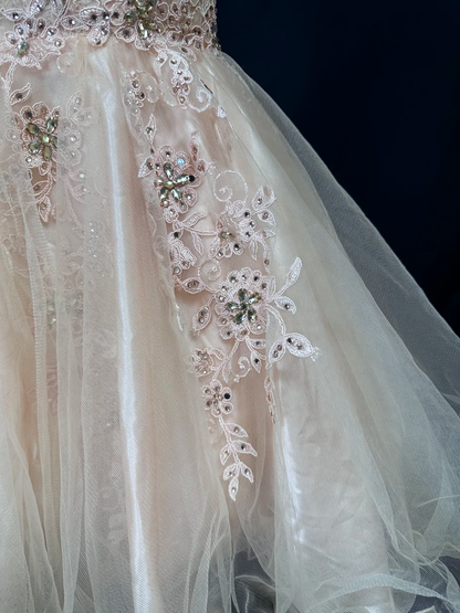 Cute Light Pink Lace Appliques Beaded Short Birthday Dress Sweetheart Neck A Line Homecoming Dress Y8955