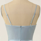A-line V Neck Twist Knot Cut-Out Pleated Mini Homecoming Dress Y1866