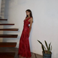 Chic Deep V Neck Sheath Prom Dress,Summer Beach Dress  Y4606