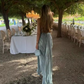 Spaghetti Straps Blue Tulle Pleated Evening Dress,Elegant Prom Dress Y8195