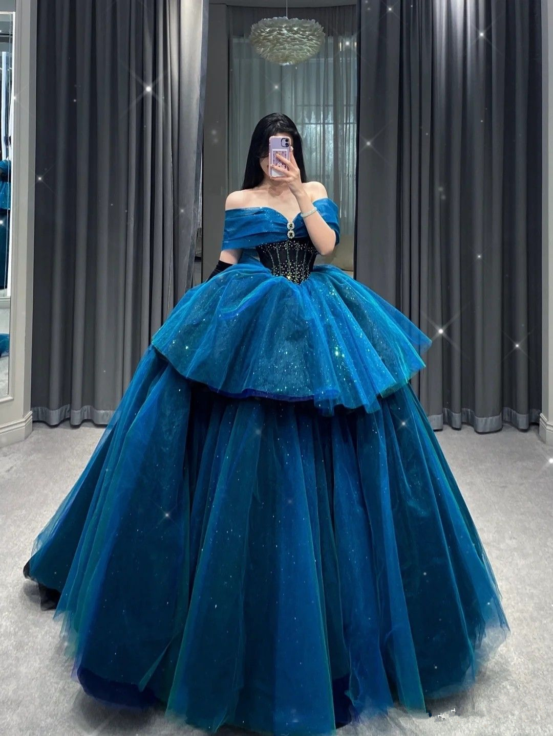 Fantastic Off The Shoulder Ball Gown,Princess Dress,18th Birthday Party Dress Y4385