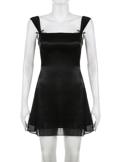 Lovely Black Straps A-line Homecoming Dress  Y4035