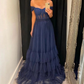Charming A-line Tulle Evening Dress,Formal Dress Y6292