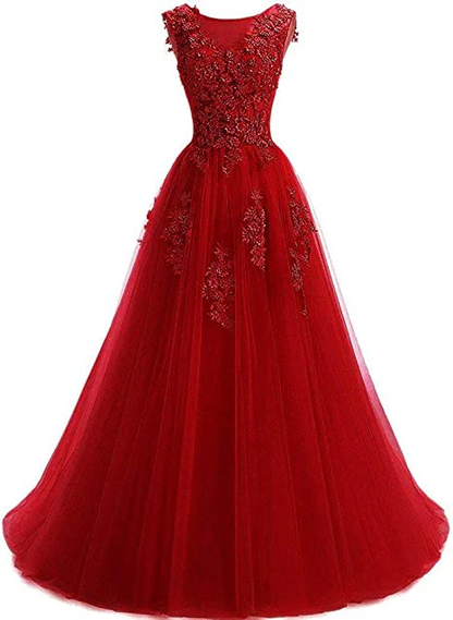 Beautiful Lavender Tulle Long Prom Dress , A-Line Party Dress Y907