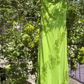 Vintage Evening Dresses, Green Spaghetti Straps Chiffon Beaded  Party Gowns Y8695