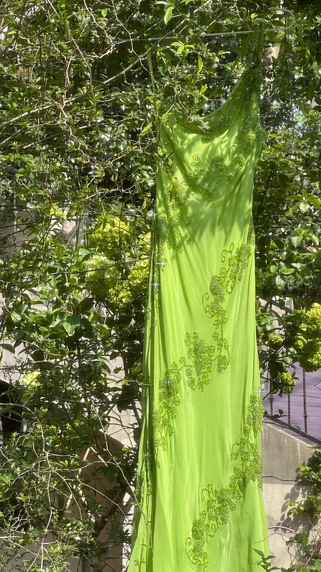Vintage Evening Dresses, Green Spaghetti Straps Chiffon Beaded  Party Gowns Y8695