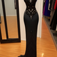 Sexy Black Spaghetti Straps Evening Dress,Black Formal Dress Y4390
