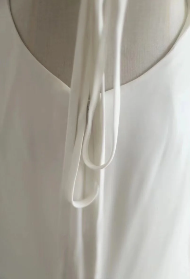 Elegant White V Neck Backless Long Wedding Guest Dress Party Gown SP1205