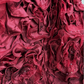 Charming Burgundy One Shoulder Beaded Satin Pleated Flowers Mermaid Long Birthday Prom Dress Party Gown SP1469