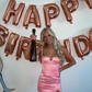 Pink Straps Homecoming Dress, 21th Pink Birthday Outfit Dress Y1980