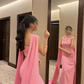 Pink Strapless Evening Dress Women Sexy Backless Floor Length Prom Dress Y6110