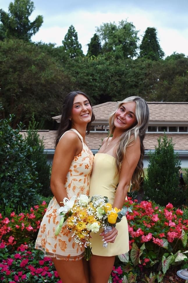 Cute Strapless Yellow Back Bow A-Line Short Graduation Homecoming Dress SP3584