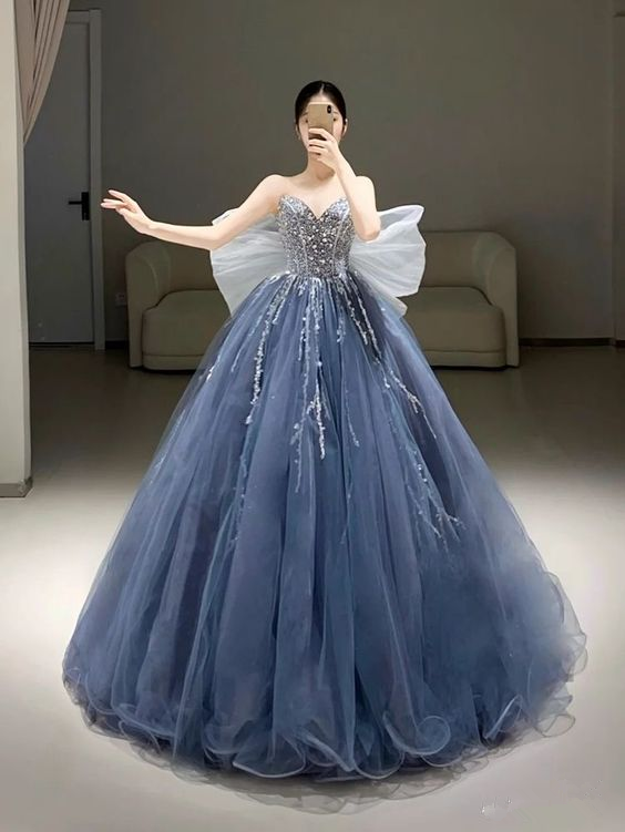 Attractive A-line Sweetheart Neckline Princess Dress,Sweet 16 Dress,Ba –  Simplepromdress