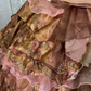 Vintage Caramel Brown Ball Gown Spaghetti Straps Satin Tulle Pleated Layered Long Birthday Quinceanera Dress SP1461
