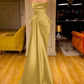 Charming Burgundy Spaghetti Straps Pleated Mermaid Prom Dress Long Evening Dress Y8052