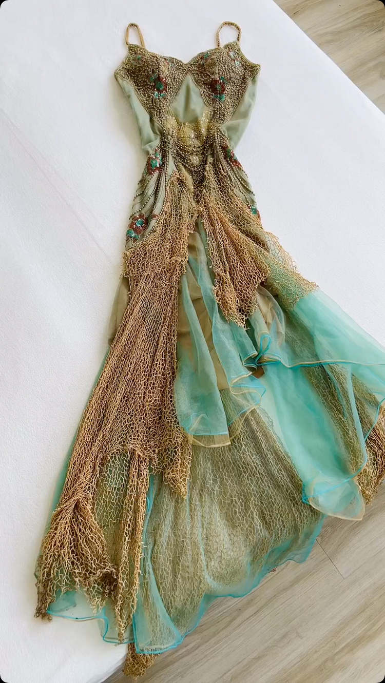Unique Off The Shoulder Chiffon Tulle Prom Dress Long Mermaid Evening Dress Y8301