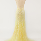 Pink Mermaid Long Prom Dress with Appliques  Y7435
