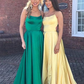 Simple Black A-line Prom Dress,Black Senior Prom Gown Y6129