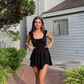Cute A-line Black Homecoming Dress,Black Party Dress  Y2211