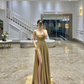 Charming Spaghetti Straps Long Prom Dress with Split Y2804