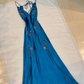 Charming Hot Pink Long Evening Gown Beaded Prom Dress Party Dress Y7526
