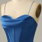 Royal Blue Spaghetti Straps Mermaid Prom Dress Y4140