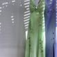 Fashion Mint Green Spaghetti Straps Lace Beaded Prom Dress Evening Party Gown Y7530
